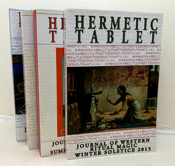 THE HERMETIC TABLET JOURNAL (4 Volume Set - OUT OF PRINT - PB/HB 2015 -2016)