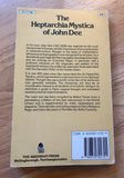 THE HEPTARCHIA MYSTICA OF JOHN DEE - A primer of Hermetic Science & Magical Procedures - Edited by Robert Turner (Paperback, Aquarian Press, 1986)