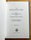 THE DEVIL'S NOCTUARY Being The First Song of Qayin - Gavin Semple (Hardback, Atramentous Press, 2017)