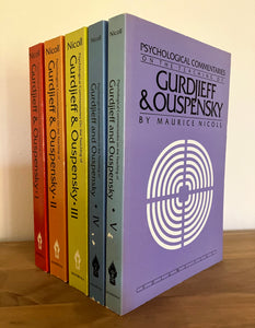 PSYCHOLOGICAL COMMENTARIES ON THE TEACHINGS OF GURDJIEFF AND OUSPENSKY - Maurice Nicoll (Complete 5 Volume Set. PB. Shambhala 1984)