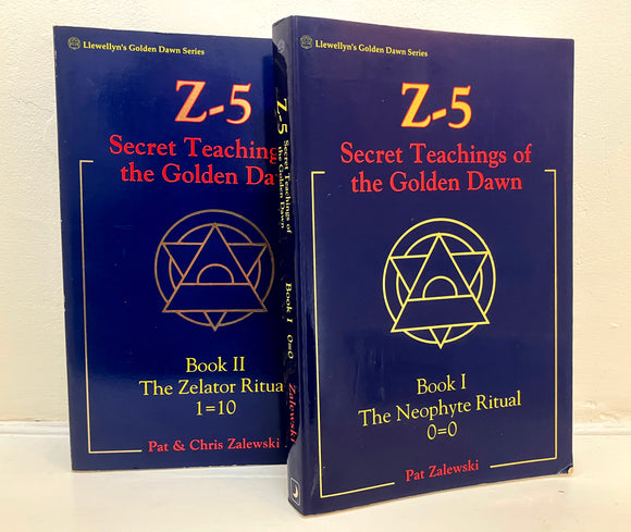 Z-5 SECRET TEACHINGS OF THE GOLDEN DAWN (2 Volume Set) - Pat Zalewski (Llewellyn, 1991 / 1992)