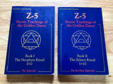 Z-5 SECRET TEACHINGS OF THE GOLDEN DAWN (2 Volume Set) - Pat Zalewski (Llewellyn, 1991 / 1992)