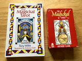 THE MAGICKAL TAROT DECK + BOOK SET - Anthony Clark (Aquarian Press, 1st ED. 1986 / 1992)