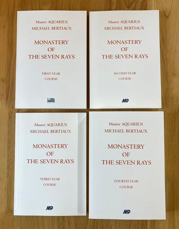 MONASTERY OF THE SEVEN RAYS - 4 Volumes, Years 1-4 - Michael Bertiaux (PB, Privately Published, 2019-2024)