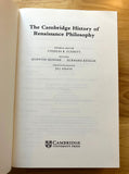 THE CAMBRIDGE HISTORY OF RENAISSANCE PHILOSOPHY (Edited by Charles B. Schmitt & Quentin Skinner) (Hardback, Cambridge University Press, 2009)