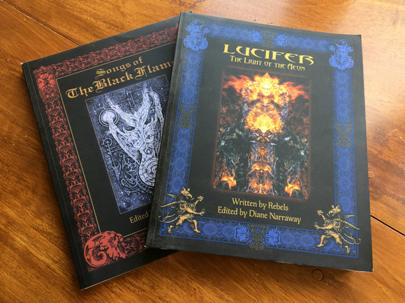 LUCIFER - The Light Of The Aeon / SONGS OF THE BLACK FLAME - Diane Narraway (2 Volume PB Set)
