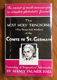 THE MOST HOLY TRINOSOPHIA OF THE COMTE DE ST. GERMAIN - Manly P Hall (Hardback, 1949, Philosopher's Press)