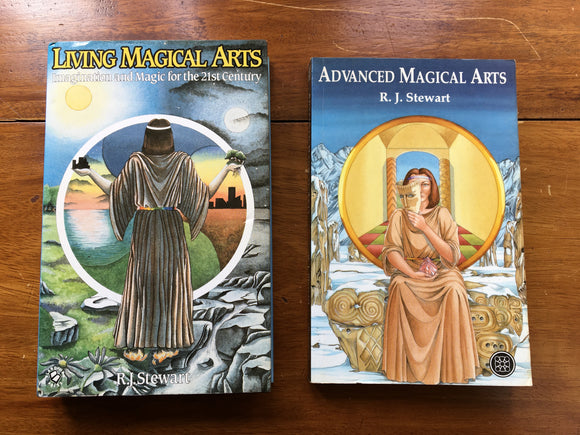LIVING MAGICAL ARTS / ADVANCED MAGICAL ARTS - R.J. Stewart (2 Book Set)